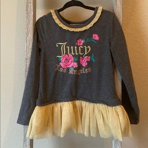 Size 4 Juicy Couture Tulle Sweatshirt
